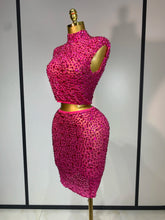 Sexy Sparkly Crystal Diamonds Mesh See Through Two Piece Set Women Elegant Evening Party Costume Singer Stage Performance Outfit